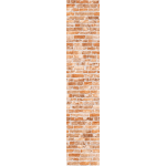 Ambiance - sticker papier peint pr�encoll� briques oranges h300 x l60 cm
