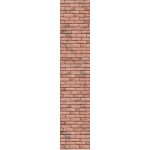 Ambiance - sticker papier peint pr�encoll� briques roses h300 x l60 cm