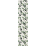 Ambiance - sticker papier peint pr�encoll� feuilles de ginkgo gris vert h300 x l60 cm
