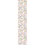 Ambiance - sticker papier peint pr�encoll� fleurs bleues h300 x l60 cm