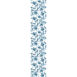 Ambiance - sticker papier peint pr�encoll� fleurs d'�t� bleues h300 x l60 cm