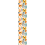 Ambiance - sticker papier peint pr�encoll� fleurs et feuilles tropicales h300 x l60 cm
