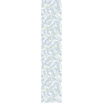 Ambiance - sticker papier peint pr�encoll� fleurs de jasmin bleu h300 x l60 cm