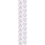 Ambiance - sticker papier peint pr�encoll� fleurs roses et violettes h300 x l60 cm