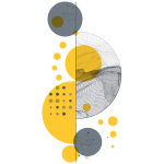 Ambiance - sticker papier peint pr�encoll� fresque de composition g�om�trique abstraite