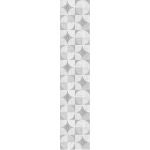 Ambiance - sticker papier peint pr�encoll� mosa�que effet bois gris h300 x l60 cm