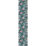 Ambiance - sticker papier peint pr�encoll� oiseaux tropicaux roses et fleurs du paradis h300 x l60 cm ...