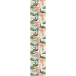 Ambiance - sticker papier peint pr�encoll� paons et fleurs de lotus h300 x l60 cm