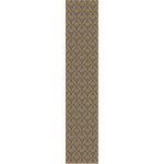 Ambiance - sticker papier peint pr�encoll� scandinave art d�co bleu fonc� h300 x l60 cm