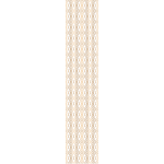 Ambiance - sticker papier peint pr�encoll� scandinave art d�co losanges blanc et dor� h300 x l60 cm