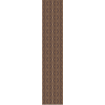 Ambiance - sticker papier peint pr�encoll� scandinave art d�co losanges chocolat h300 x l60 cm