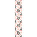 Ambiance - sticker papier peint pr�encoll� tropical feuilles de palmier roses h300 x l60 cm