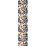 Ambiance - sticker papier peint pr�encoll� tropical fleurs roses et violettes h300 x l60 cm