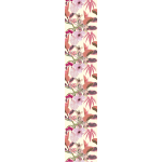 Ambiance - sticker papier peint pr�encoll� tropical orchid�es fleurs et feuilles exotiques h300 x l60 ...