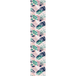 Ambiance - sticker papier peint pr�encoll� tropical rose et bleu marin h300 x l60 cm