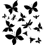 Ambiance - sticker sticker papillons et libellules