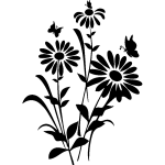 Ambiance - sticker sticker papillons sur les marguerites