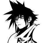 Ambiance - sticker sticker personnage manga en col�re