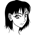 Ambiance - sticker sticker personnage manga aux grand yeux