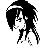 Ambiance - sticker sticker personnage manga triste