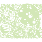 Ambiance - sticker sticker phosphorescents 50 �toiles, plan�tes et fus�e