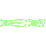 Ambiance - sticker sticker phosphorescents avec com�tes et plan�tes