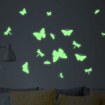 Ambiance - sticker stickers phosphorescents libellules et papillons