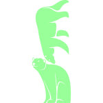 Ambiance - sticker sticker phosphorescent ours polaires