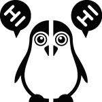 Ambiance - sticker sticker pingouin en 2 partis