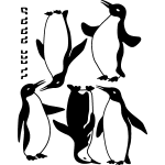Ambiance - sticker sticker pingouins qui chantent