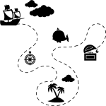 Ambiance - sticker sticker pirates carte au tr�sor