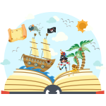 Ambiance - sticker sticker pirate et son bateau