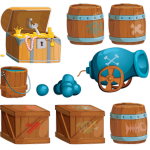 Ambiance - sticker sticker pirates et leurs tr�sors
