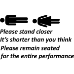 Ambiance - sticker sticker please stand closer