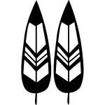 Ambiance - sticker sticker plumes indiens