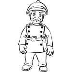 Ambiance - sticker sticker pompier combattant du feu