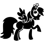 Ambiance - sticker sticker poney avec ailes