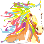 Ambiance - sticker sticker pop art cheval