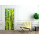 Ambiance - sticker sticker porte 204 x 83 cm - bambou