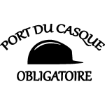 Ambiance - sticker sticker porte citation port du casque obligatoire