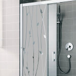 Ambiance - sticker sticker porte de douche lianes romantiques