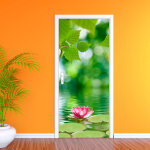 Ambiance - sticker sticker porte fleur de lotus