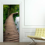 Ambiance - sticker sticker porte ponton le long d'un ruisseau