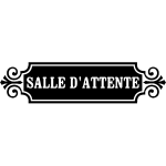 Ambiance - sticker sticker porte salle d'attente