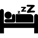 Ambiance - sticker sticker porte signe dormir