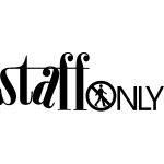 Ambiance - sticker sticker porte staff only