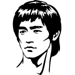 Ambiance - sticker sticker portrait bruce lee