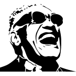 Ambiance - sticker sticker portrait ray charles