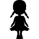 Ambiance - sticker sticker poup�e avec des couettes