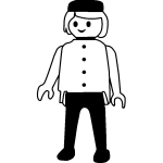 Ambiance - sticker sticker poup�e en figurine